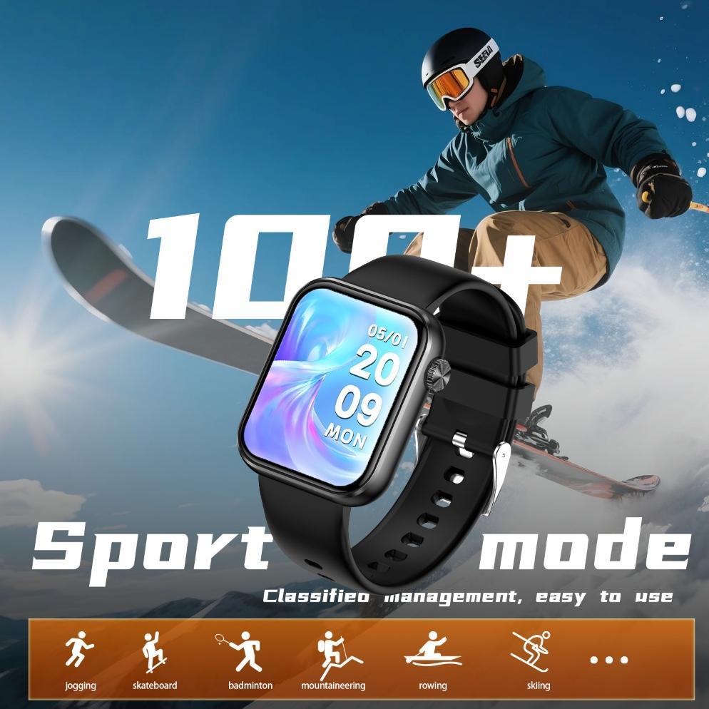 BIG PROMO BESTPROMO SKMEI M100 SMARTWATCH IP68 WATERPROOF JAM TANGAN PRIA SKMEI JAM PINTAR 1.85INCI 
