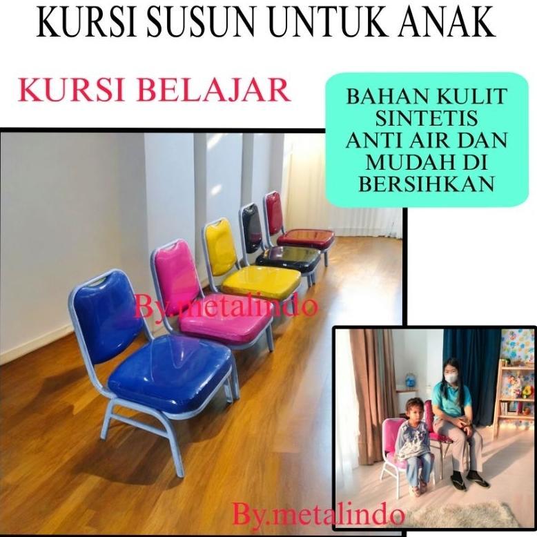 Ready Kursi Belajar Anak Kursi Sekolah Kursi Susun Bahan Kulit Bangku Kuliah Kursi Warna Warni Kursi