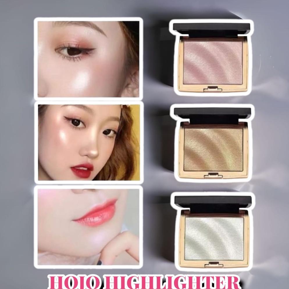 ReadyDonk- ORI HOJO Highlighter Pallette Waterproof Glitter Highlighter Powder Make Up Bedak Wajah C