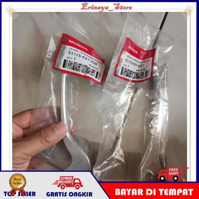 Lariiss- ORIGINAL Handle Rem Kanan Kiri Set Beat Karbu Scoopy Lama Old KVY Ori