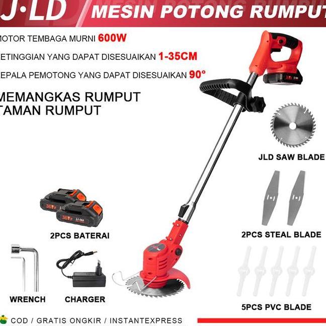 D Mesin Pemotong Rumput Adjustable 36V Multifungsi Pemotong Rumput Portable Alat Mesin Potong Rumput