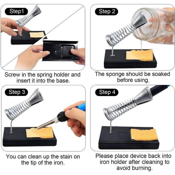 Paket Solder Lengkap 60 Watt Dan Aksessoris Cepat Panas Suhu Bisa Diatur Solder Listrik 1 Set 60 Wat