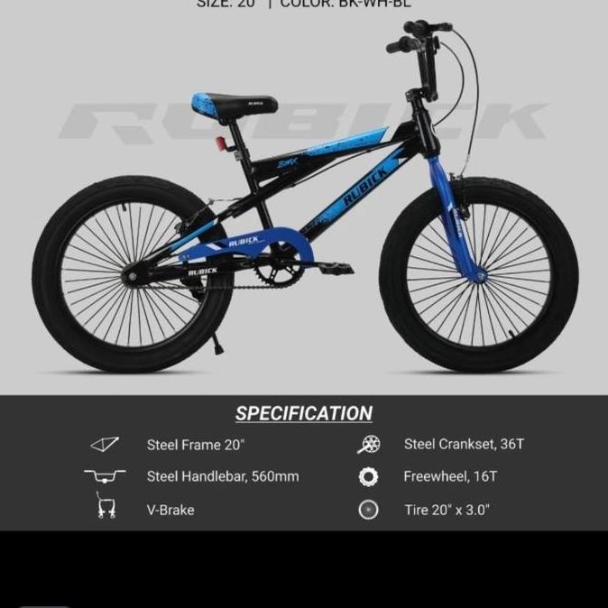 Promo Sepeda Bmx 20 Inch Rubick rx New Diskon