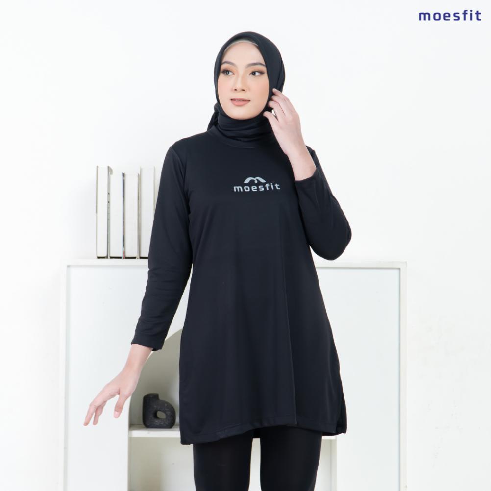 BIG PROMO - Atasan Tunik Olahraga Kaos Olahraga Muslimah Bahan Dry Fit
