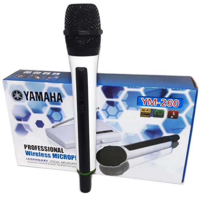 Yamaha Ym-260 Profesional Microphone Single Wireless Mic Suara Mantap
