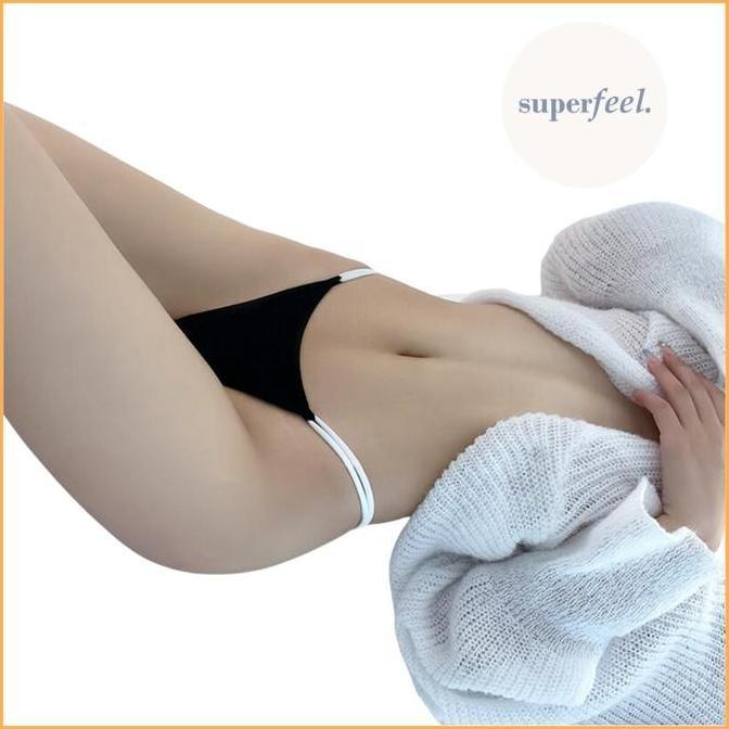 Murah SFL CELANA DALAM SEXY THONG WANITA DUA 2 TALI SOFT LINGERIE CD SEKSI KOLOR PEREMPUAN G STRING 