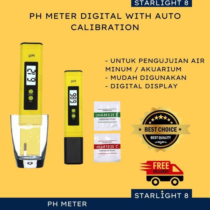 Tester Pen PH Meter Air Digital Auto Calibration / Kalibrasi Akurat