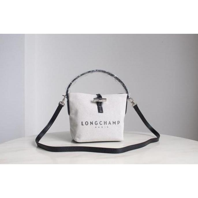 Longchamp Roseau Ecru Bucket Bag