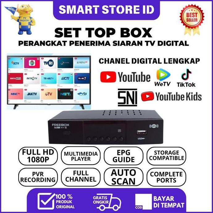 Set Top Box TV Digital Support WiFi Bisa untuk TV Tabung dan LED Resolusi Full HD