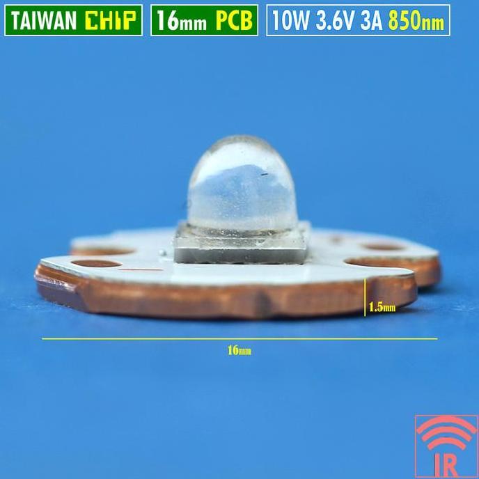 Spesial Led Ir 10W 850Nm Infrared 4 Chip 3.6V 60D 3A Camera Cctv Senter Malam Night Vision Nv Kamera