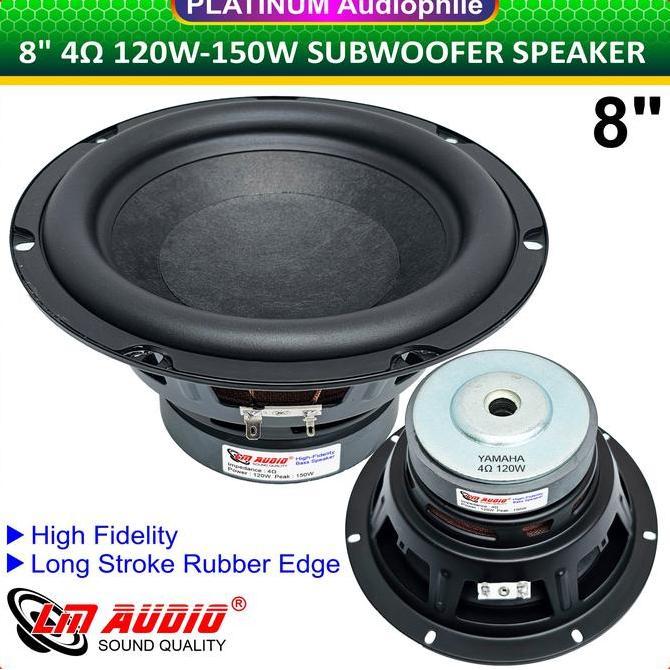 SPEAKER 8 INCH SUBWOOFER 150W 4 OHM 8" HIFI WOOFER SPEKER LM-8018 ORIGINAL DAN TERPERCAYA