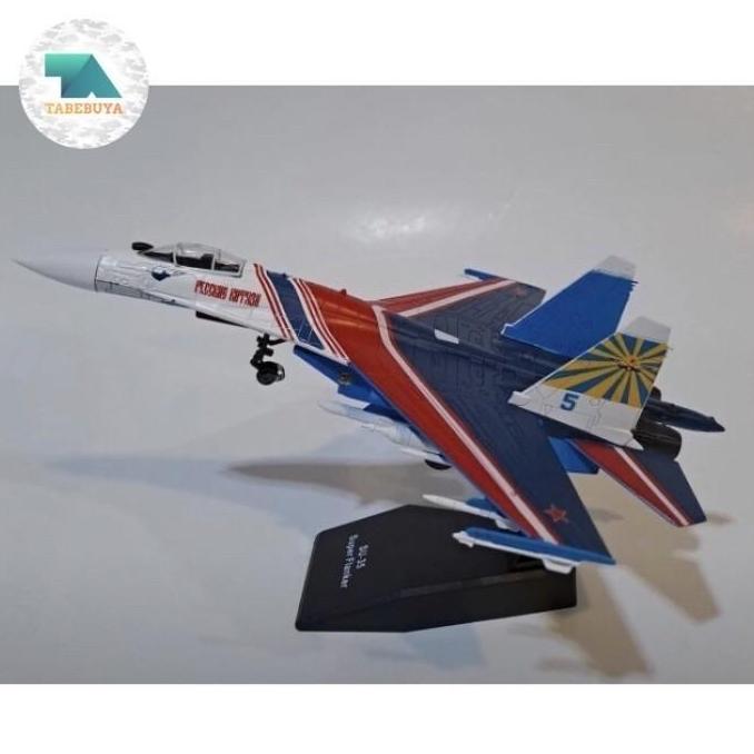 Diecast Pesawat Tempur Sukhoi Su-35 Super Flanker 1/100 Kode 645