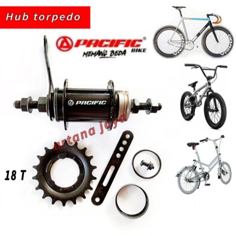 Rem Torpedo Hub Sepeda Fixie BMX 36H 18T Pacific Torpedo