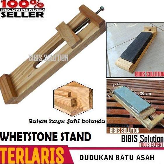 New- Dudukan Batu Asah Bantalan Alas Pengasah Tatakan Batu Asahan Wungkal