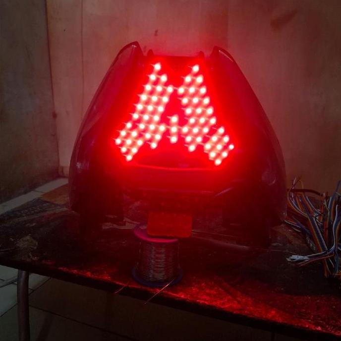 Bergaransi Stoplamp Running Beat Baru Deluxe/Street 2020-2024 10Mode Lampu Rem Kendaraan Motor