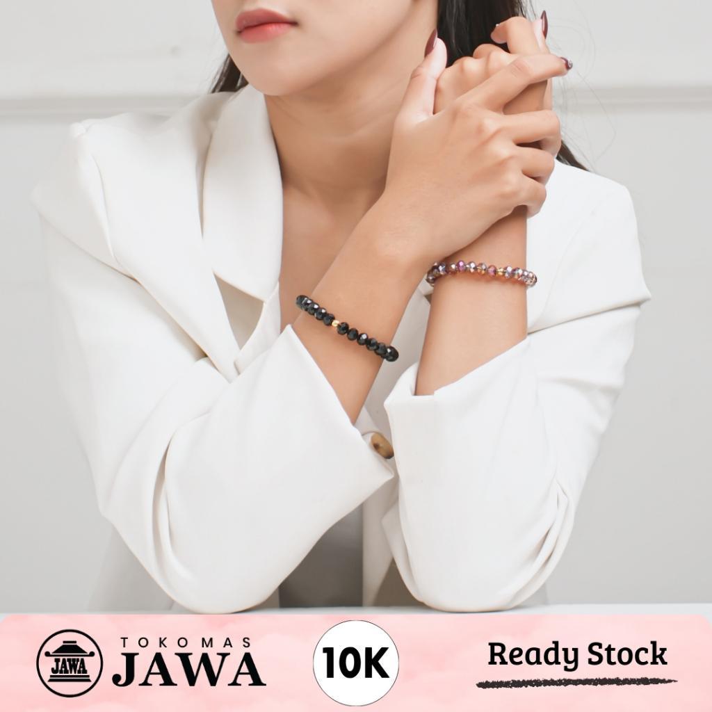 Gelang Tali Emas Kristal Kadar 10K Toko Mas Jawa