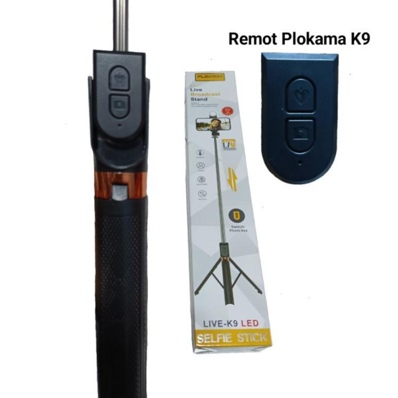 BESTPROMO PLOKAMA TONGSIS K9 LED TONGSIS TRIPOD K9 SELFIE STICK LED 4 IN 1 170CM