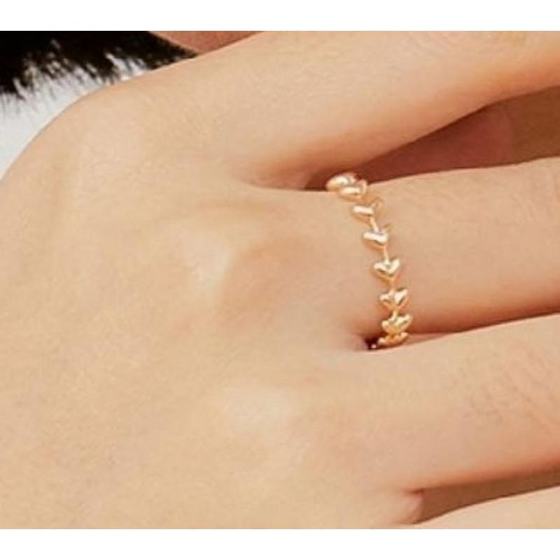 Cincin Sandra Dewi Gold Valentine Golden Love Series Ri200232 Kadar 18K 755