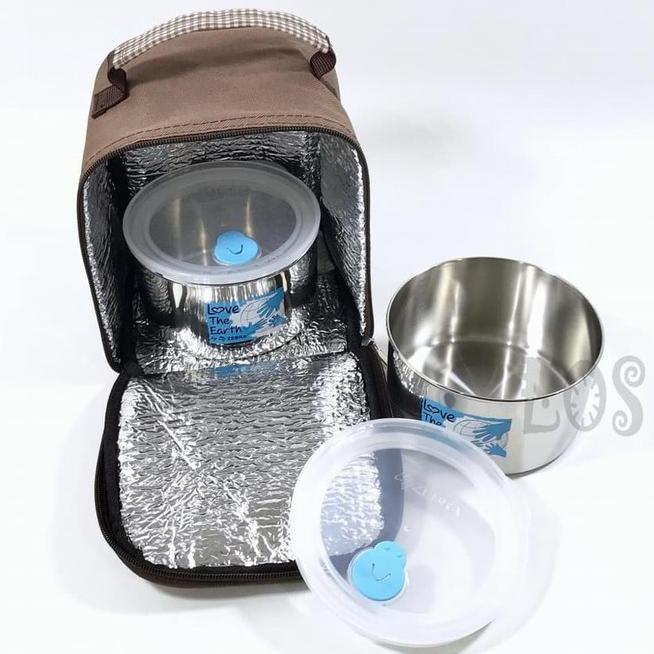 ~Harga Special~ WADAH BEKAL RANTANG STAINLESS ZEBRA LUNCH BOX 12CM S-2 110430 (00230.00111) ORIGINAL