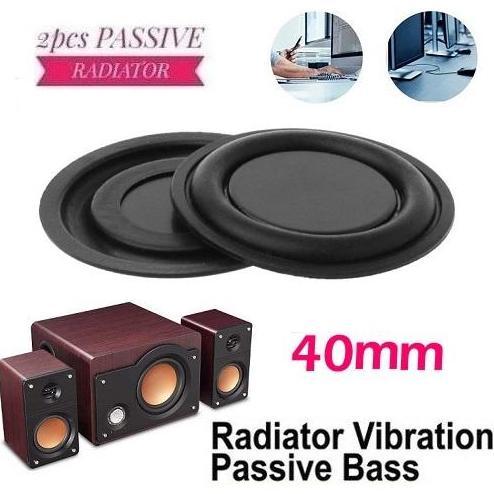 2 PCS WOOFER VIBRATION MEMBRANE 40MM BASS RADIATOR PASSIVE SPEAKER DIY 4CM PENAMBAH PENGUAT BASS SPI