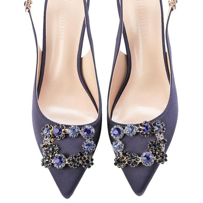 Marquise Pump Heels Navy Blue