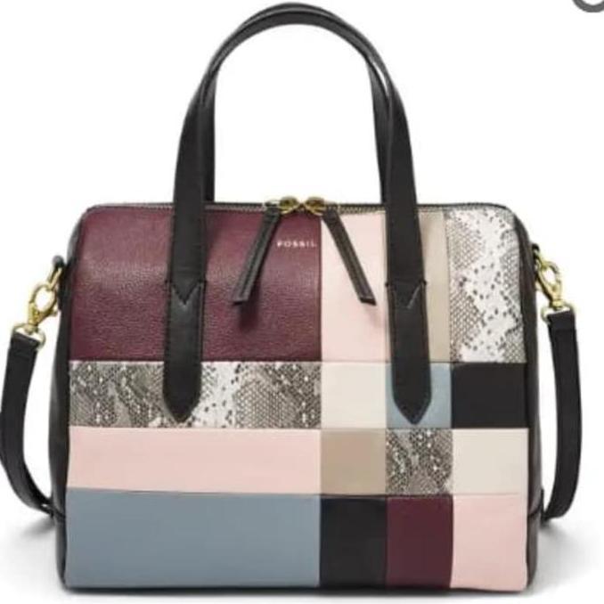 Fossil Sydney satchel patchwork