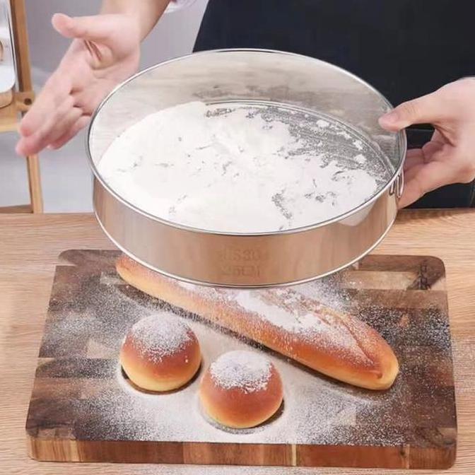 Ayakan tepung 60 mesh stainless 304 20 cm gula saringan santan tepung