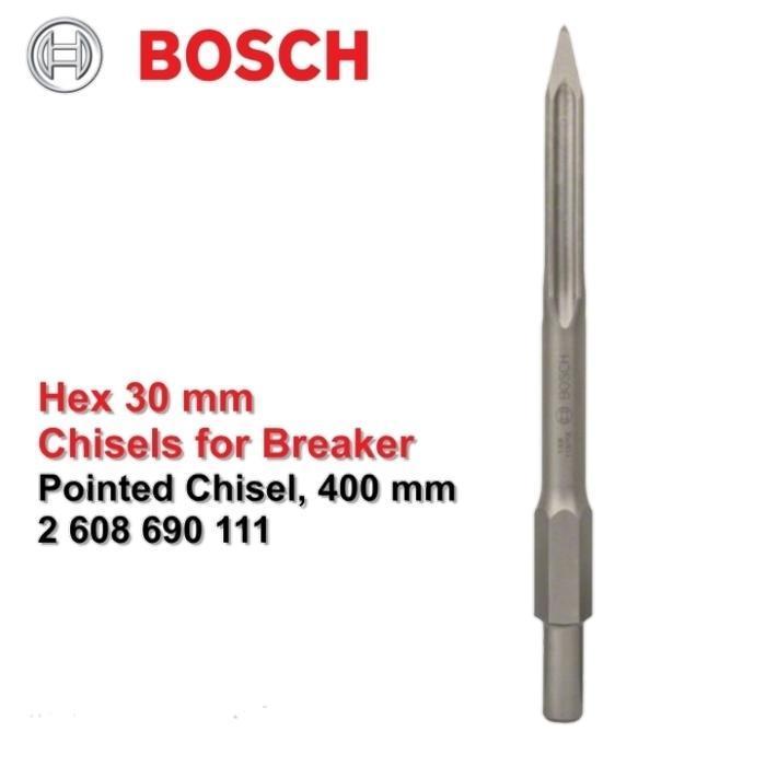 HOT SALE Mata pahat beton Bosch (Point Chisel 30mm x 400mm) Hexagon