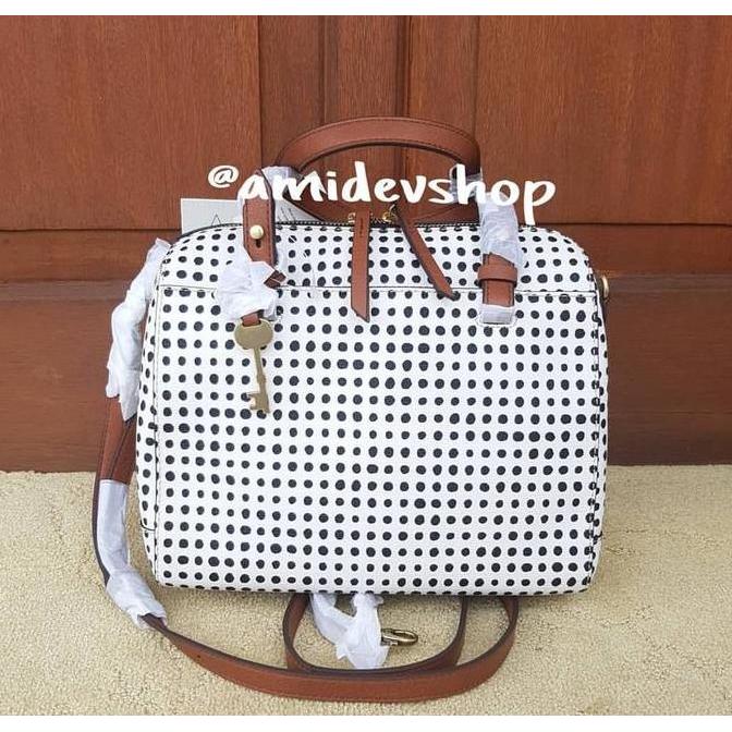 Fossil Rachel Satchel Polka