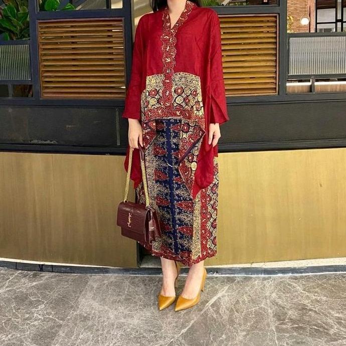 Rinjanie Set Batik Viscose Sembagi | Batik Motif Sembagian bahan Viscose Batik | Setelan Batik Mewah