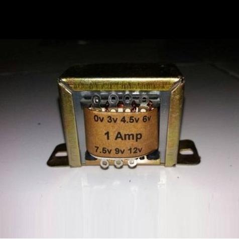TRAFO TRONIC 1A NOL TANPA CT 0 3V 4.5V 6V 7.5V 9V 12V TRAPO TRAVO TRANSFORMATOR 1 AMPER (1000MA) POW