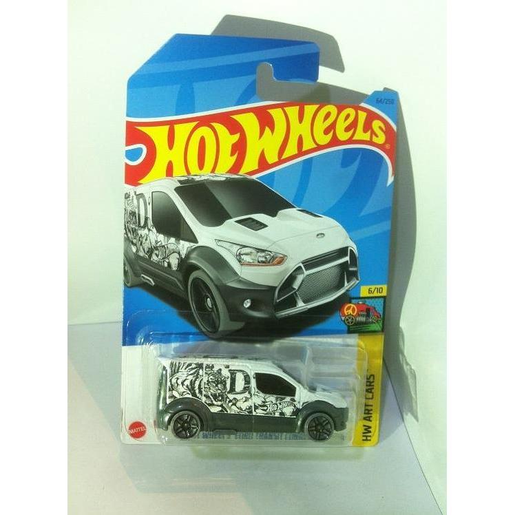 Hot Wheels. 2023 HW Art Cars - Ford Transit Connect. White MATTEL