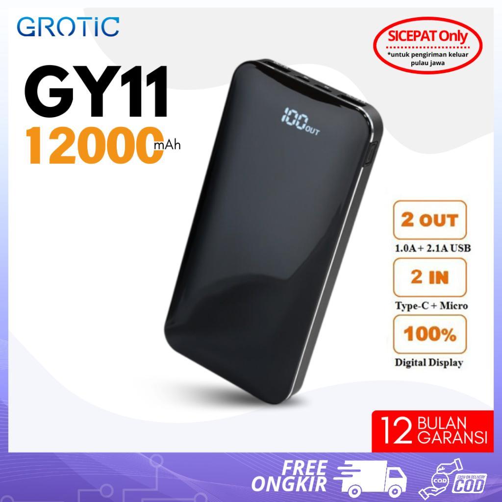 Grotic Powerbank Fast Charging Capacity 50000Mah 24000Mah 12000Mah With Led Indikator