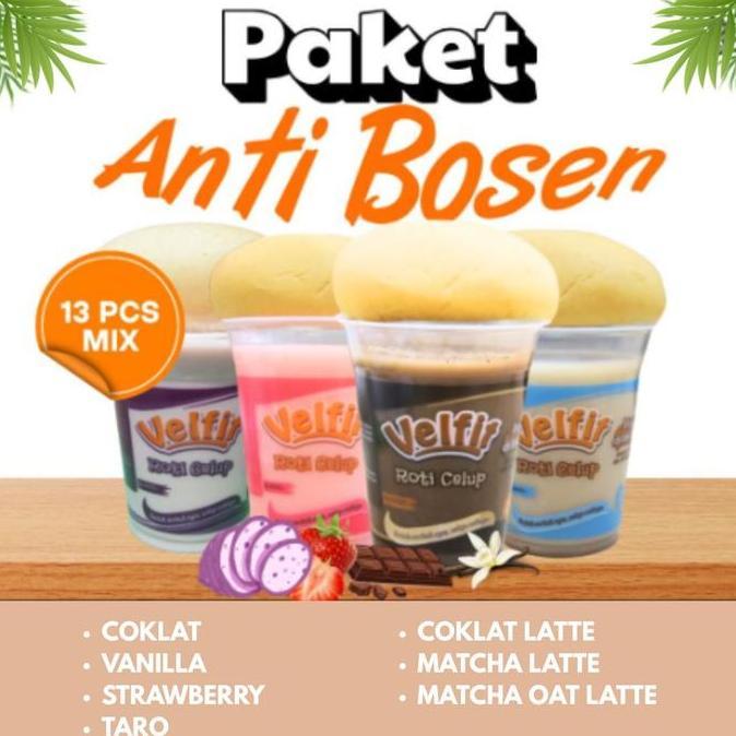 1 DOS PAKET MIX RASA ES ROTI CELUP VELFIT ISI 13 CUP WAR