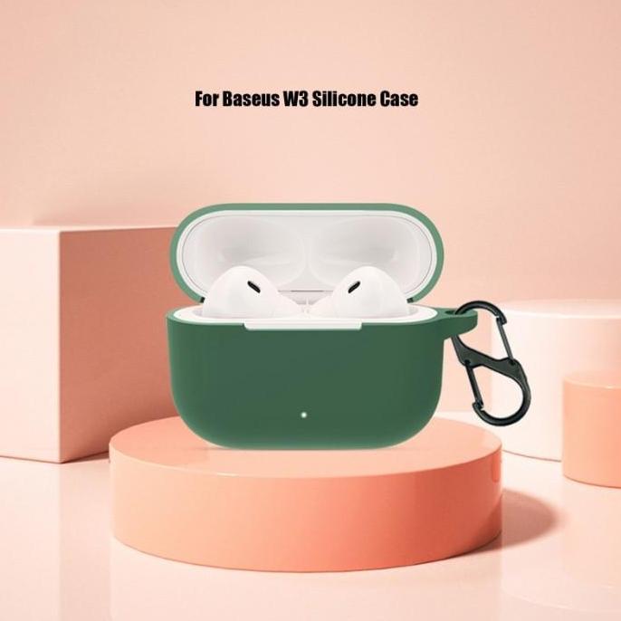 New- Case Silikon Baseus W3 Tws Earphone 360D full protection - Robot RT-K4