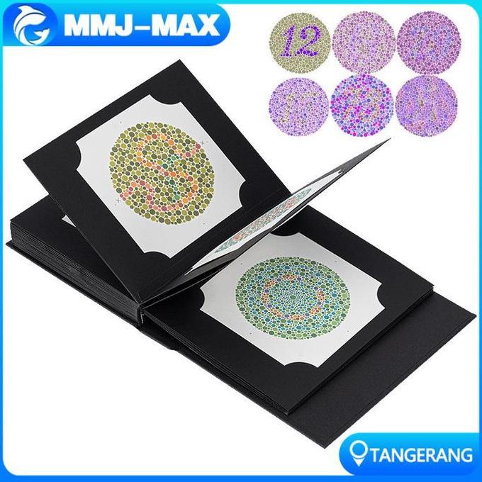 WODRUFT Buku Tes Buta Warna Ishihara 38 Plate Asli Import Jepang Dari Kanehara Alat Uji Kesehatan Ma