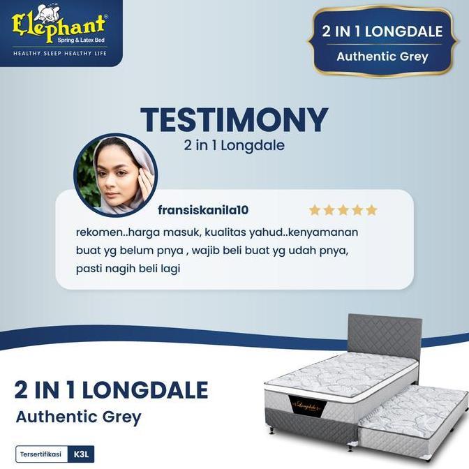 READY Springbed / Kasur 2 in 1 Elephant Longdale Rebounded G00D QU4LITY