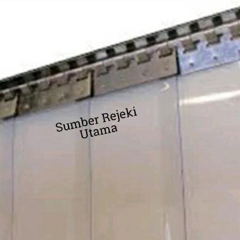 Tirai PVC Bening Clear 100cm x 220cm / Costum Pintu Tirai PVC Curtain