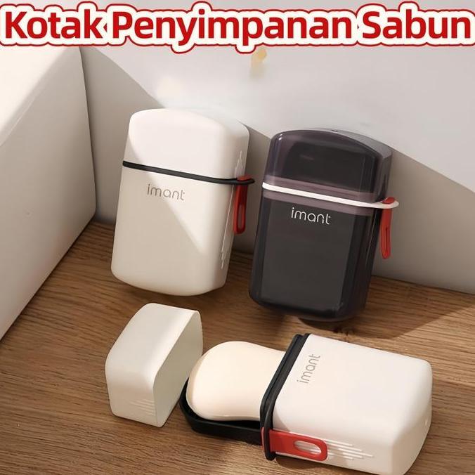 Tempat Kotak Sabun Batang Travel Kotak Wadah Sabun Batang Mandi Bath Soap Case Portabel/Tempat Kotak