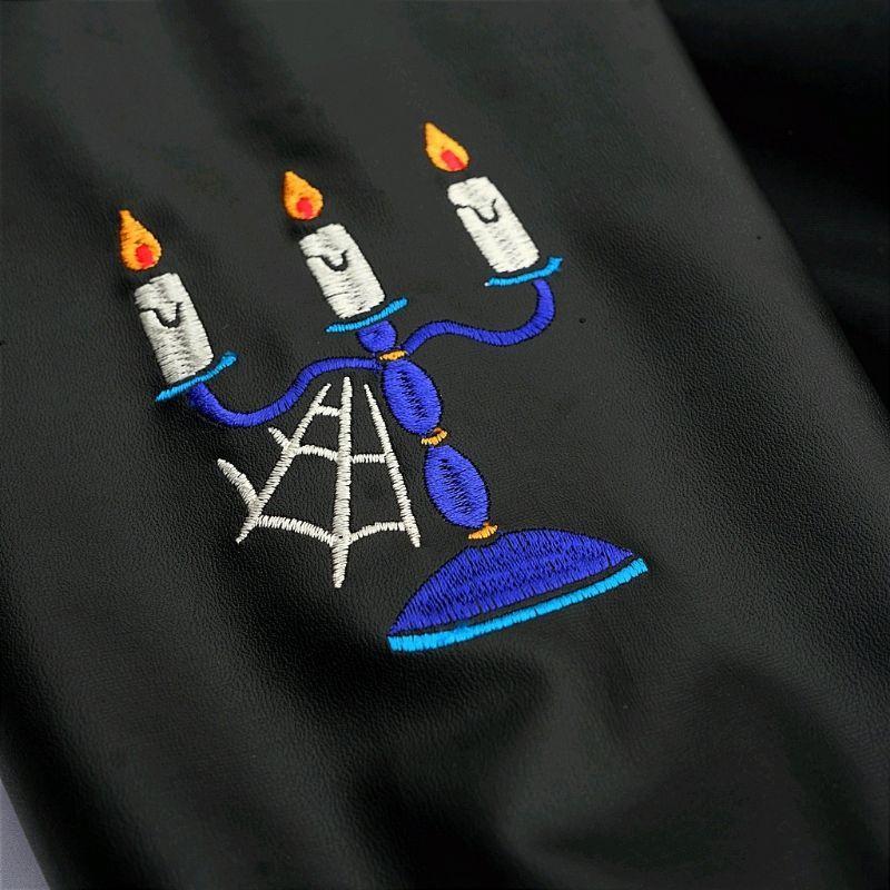 Miscast Varsity Jaket Vintage Hecate Hitam