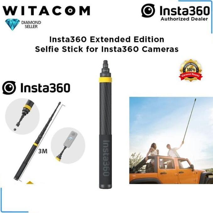 TERBARU Insta360 Extended Edition 3M Selfie Stick New Version Insta 360 RESMI HOT SALE