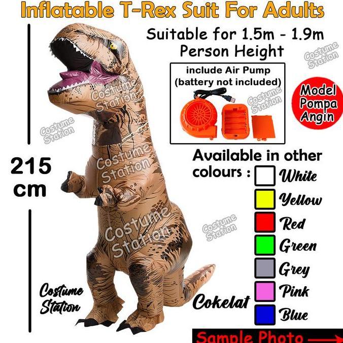 Kostum Dinosaurus T-rex Dewasa / Costume Trex angin