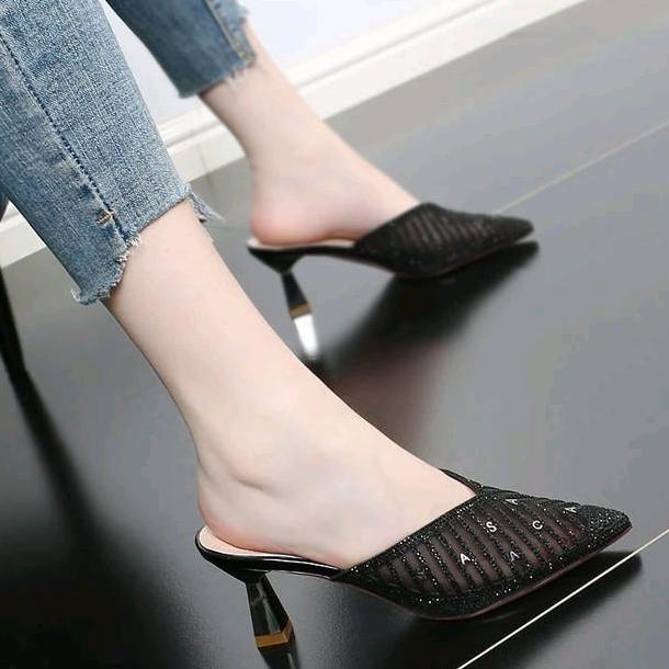 Jelitashoes- Sandal Pesta Heels Wanita Elegan Tinggi 7 Cm - Sepatu High Heels Pesta Kondangan Terbar