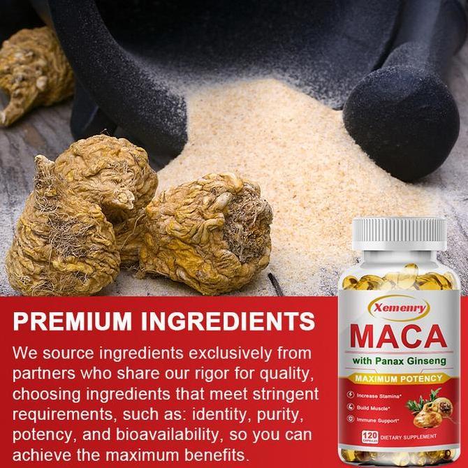 Xemenry - Mengandung Panax Ginseng, Ashwagandha, Saw Palmetto, Lada Hitam, Akar Maca, Shilajit - Men