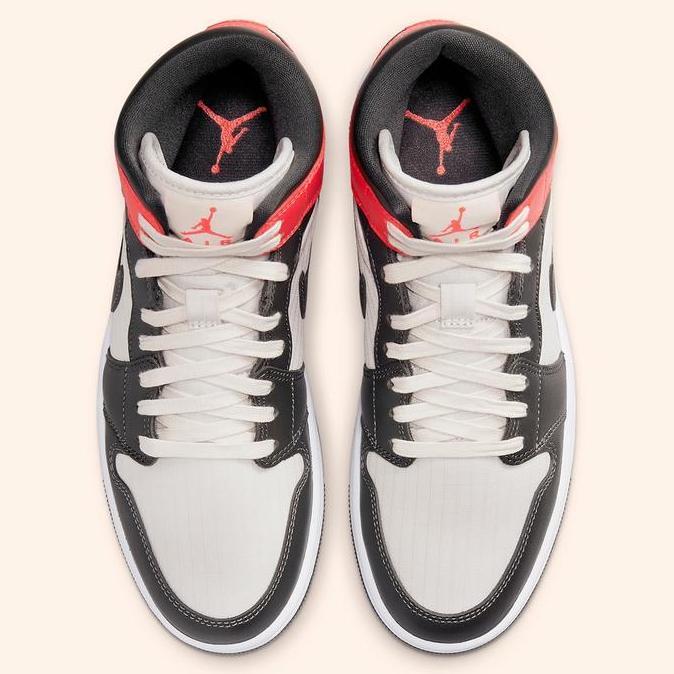 Nike Air Jordan 1 Mid Lht Orewood Brown Newsprint (WMNS)