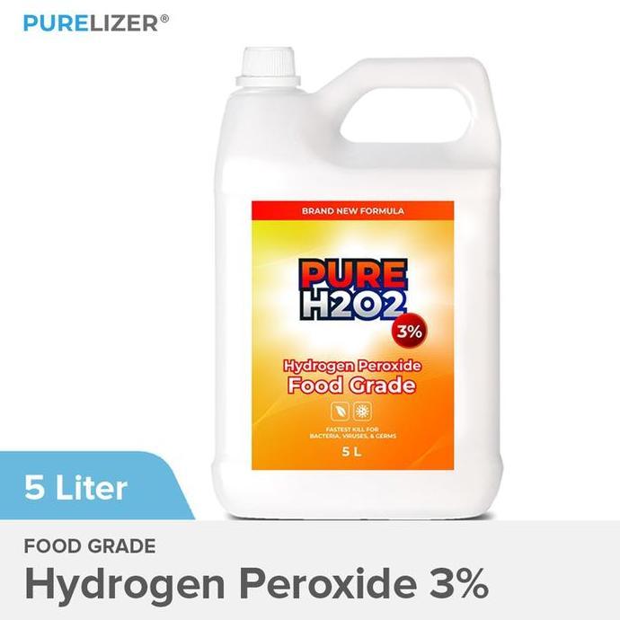 PURE H2O2 3% Food Grade 5 Liter Hydrogen Peroxide 5L 5000ml