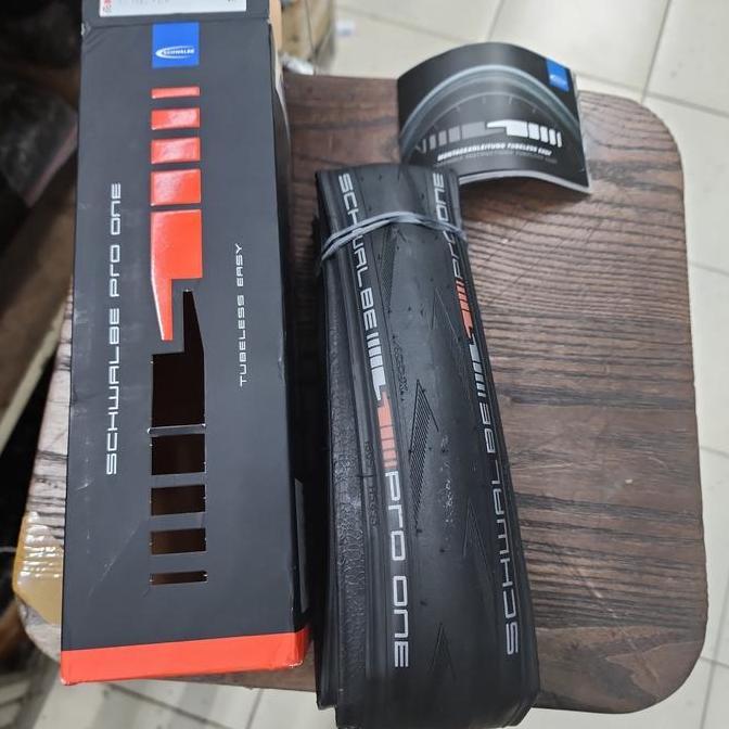 Promo Tire Schwalbe PRO ONE 700x25 TLE Schwalbe Tubeless Easy Hitam Kevlar Diskon