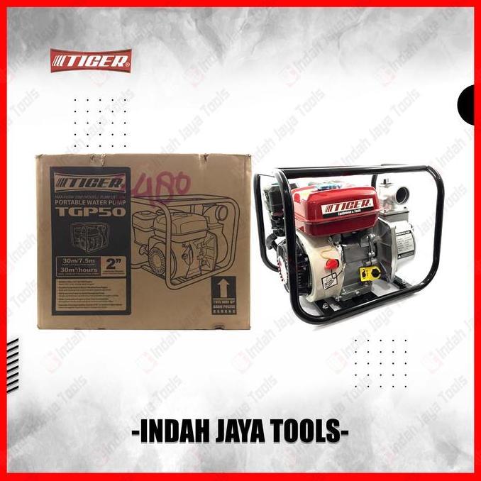 TIGER TGP50 Portable Water Pump 2" - Mesin Pompa Alkon Air Sawah Taman Irigasi
