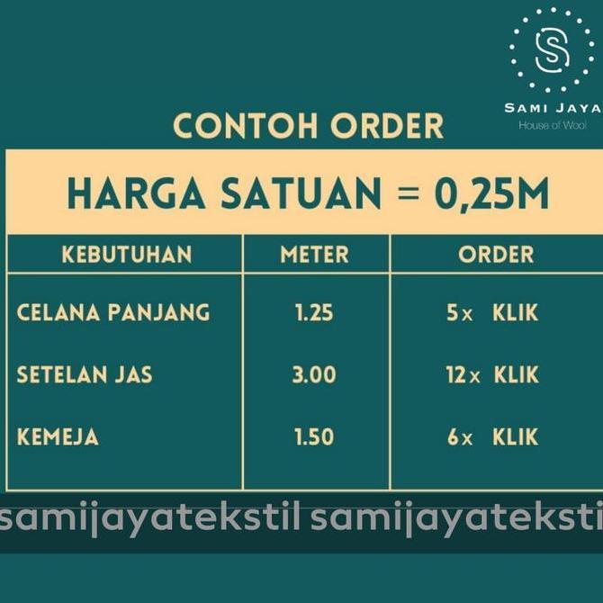 Termurah Kain Bahan Seragam Polri Premium Wool Charles Clayton