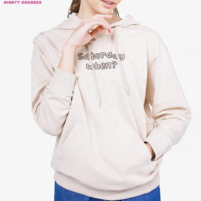 Ghina Cream Sweater Hoodie 34399D1CM - Ninety Degrees